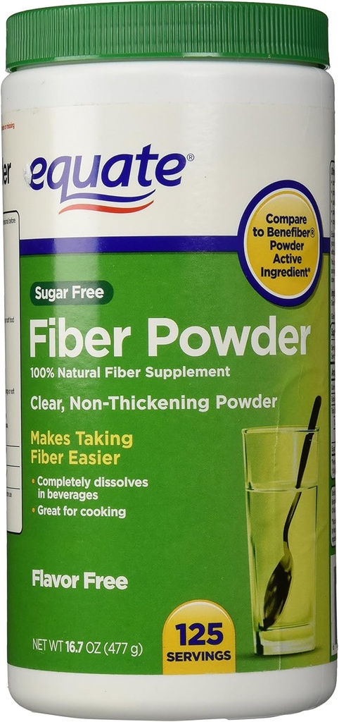 Equate Faserpulver Klar löslich - 125 Servierungen, 16.7 oz (1)