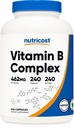 Nutricost Vitamin B Komplex 462mg, 240 Kapseln - mit Vitamin C - Energiekomplex