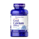 Puritan's Pride Triple Strength Coral Calcium 1500mg mit Bone-ActiveTM, Nahrungsergänzung für Herz, Nerve und Muskelunterstützung, 2 Monate Versorgung, 120 Rapid Release Capsules