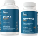 Dr. Tobias Omega 3 Fish Oil und Menopause Relief für Frauen, Endokrine Unterstützung mit Essential Omega 3s, Hot Flashes und Nacht Sweats Supplements, Non-GMO