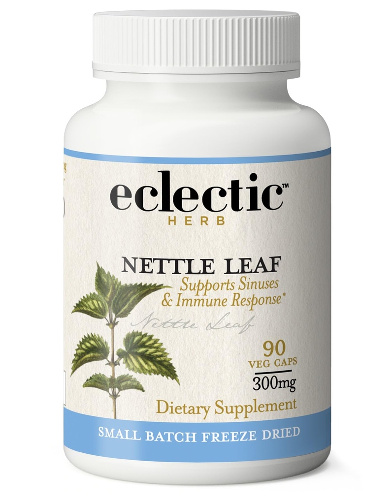 Eclectic Herb - Raw Freeze Getrocknete Blattkapseln | Unterstützt Sinuses + Immune Response | Natürliche Kräuterergänzung | Non-GMO, Vegan, ganze Kräuter (90 CT | 300 mg)