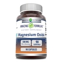 Formules étonnantes Supplément à l'oxyde de magnésium : 500 Mg par service 90 Capsules Non-OGM
