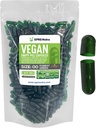 XPRS Nutra Taille 00 Capsules vides - 500 Compte Capsules vides végétaliens - Pilules vides végétariennes - Bricolage Gélule végétale Remplissage- Caps de pilules végétariennes (vert forest)