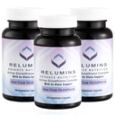 Relumines Advance White Active Glutathione Complex - Max Dose 900mg Glutathione mit 6X Boosters, ALA & NAC - Anti-Aging Skin Brighting Supplement - 60 Caps x 3 Flaschen