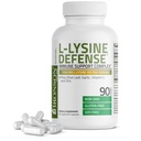 Bronson L-Lysine Defense Immune Support Complexe 1500 MG L-Lysine Plus Olive Leaf, Ail, Vitamine C et Zinc - Non-OGM, 90 Capsules végétariennes
