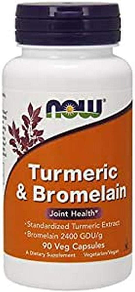 Jetzt Turmeric & Bromelain, 90 Vegetarische Kapseln