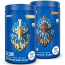 BIRDMAN Falcon Vegan Protein Powder Organic, Stevia & Sugar Free, Plant Based, Low Carb, Dairy Free, Keto, Non Whey, Probiotic, Pea Protein | Combo Pack: Vanilla & Chocolate Flavors - 20 Portionen