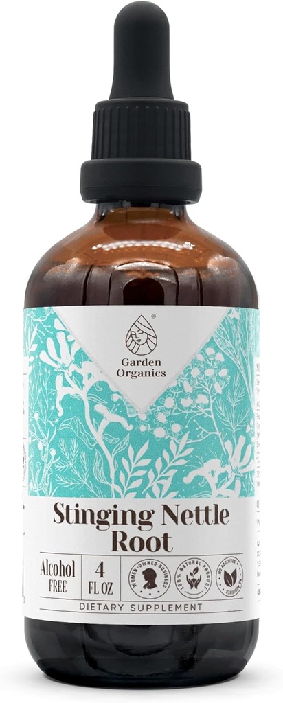 Stinging Nettle Root Alcohol-Free Natural Tincture Extract, Immunsystem Booster, Flüssigkeitstropfen aus 100% (4 fl oz)