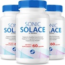 (3 Pack) Sonic Solace - Fortgeschrittene Formel, um gesundes Gehör zu erhalten, offizielle Sonic Solace für Ohrengesundheit, Alle natürlichen Unterstützung für Gesamt-Well-Being, SonicSolace Review (180 Kapseln)