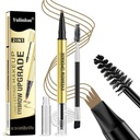 2 in 1 Long-Lasting Augenbraue Bleistift und Brow Up-Grade Gel, Light Brown und Brown Shades (3#Dark Brown)