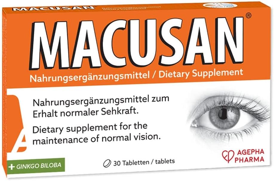 Comprimés oculaires secs pour les problèmes de santé oculaire liés à l'âge.