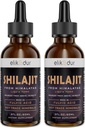 Shilajit Resin Organic Liquid Supplement, Shilajit Himalayan Organic, Shilajit Liquid Drop, Shilajit Drop Enthält 85 Trace Minerals, Alternative zu Resin & Kapseln,120 ml