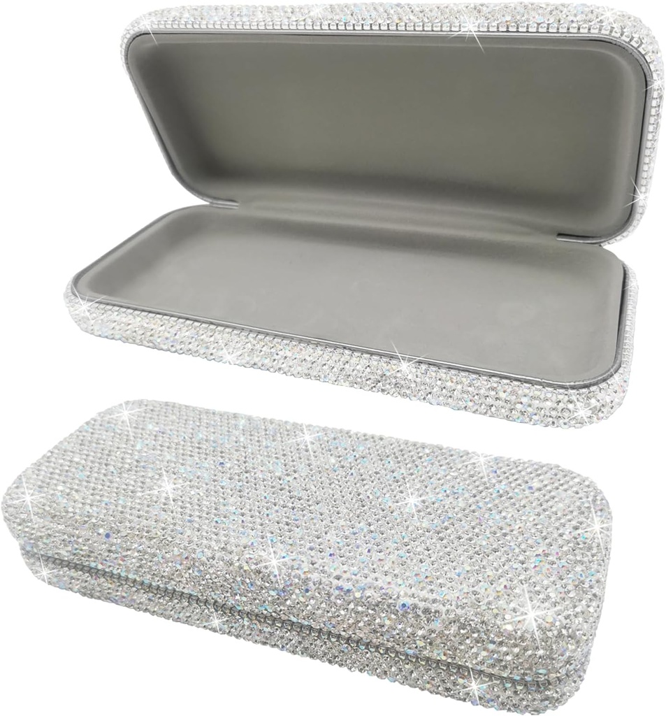 Bling Sunglasses Case,Shiny Diamond Sonnenbrillen Hard Case Cute Glasses Case,Rhinestone Brillenetui für Damen