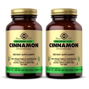 Cinnamon de Solgar - 100 capsules végétales, boîte de 2 - pleine puissance (FP) - Non-OGM, végétalien, sans gluten, sans produits laitiers, sans casher - 200 portions totales
