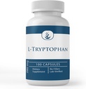 Ingrédients originaux purs L-Tryptophane, (100 Capsules) Toujours pur, sans additifs ou remplisseurs, laboratoire vérifié