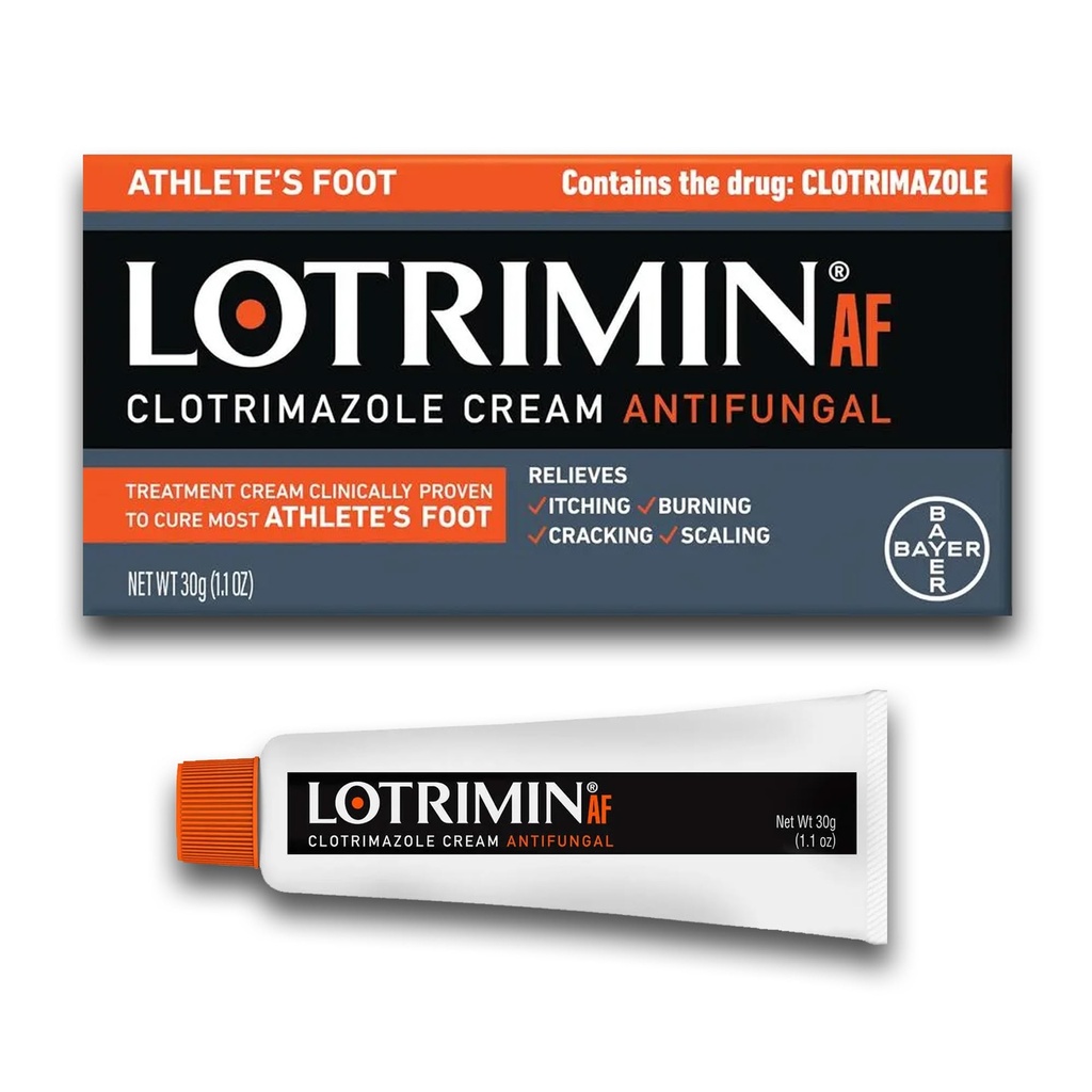 Lotrimin AF Cream: Athleten Fuß 1% Clotrimazol Antifungal Behandlung, Klinisch nachgewiesen effektiv, 1.1 Unze (Neuer Look)