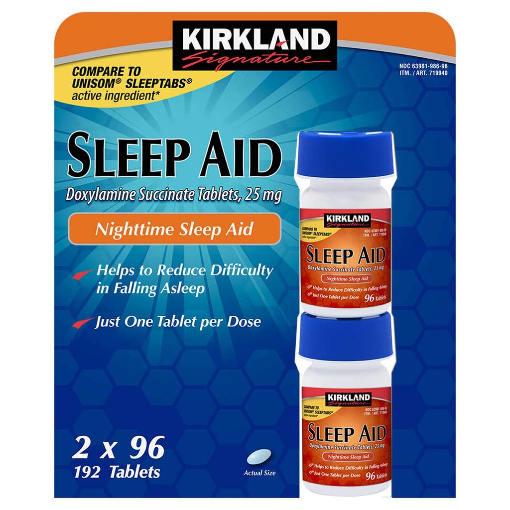 Succinate d'aide au sommeil 25 Mg 4 bouteilles X 96 onglets