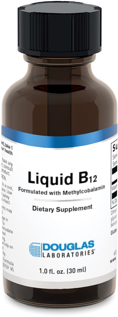 Douglas Laboratories Liquid B12 (Formuliert mit Methylcobalamin) | Ergänzung zur Unterstützung der neurologischen Gesundheit* | 1 Fl Oz