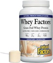 Hey Factors von natürlichen Faktoren, Gras Fed Whey Protein Konzentrat, Aids Muskelentwicklung und Immungesundheit, Französisch Vanille, 2 lb