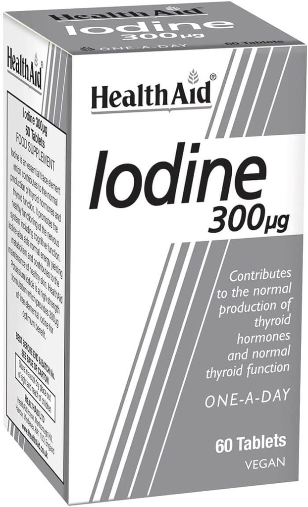 Gesundheitshilfe 300mcg IdIodine Tabletten - Packung von 60 Tabletten