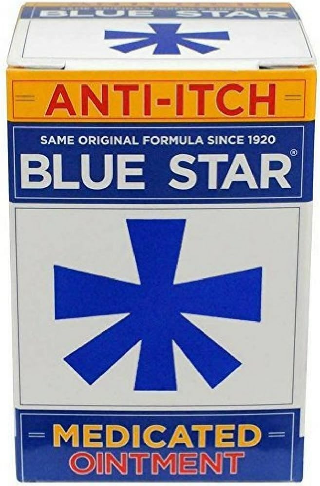 Blue Star Anti-Itch Medicated Salbe 2 oz (Pack von 9)