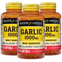 MASON NATURAL Knoblauch Öl 1000 mg, 300,Day Supply Softgels, Unterstützt normale Circulatory Funktion, 3 Pack