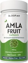 Amla Fruit Capsules 500mg | Konzentrat 10:1 Extrakt Phyllanthus emblica | Natürliche Kräuterergänzung | Non-GMO, Gluten-Free | Traditionelle Wellness Formel (120 Graf (Pack von 1))