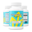 SMARTGROW 5-en-1 Promouvoir des os forts Calcium, vitamine D3, acides aminés – aide au sommeil, soutien immunitaire, santé du cerveau et des yeux – 90 capsules