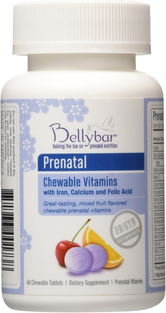 Pränatal Kaubares Vitamin von Bellybar 60 Tabs