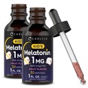 Carlyle Enfants Melatonin Liquid, 1 fl oz, 2 Pack, Fruit Flavor, Supplément sans drogue pour enfants