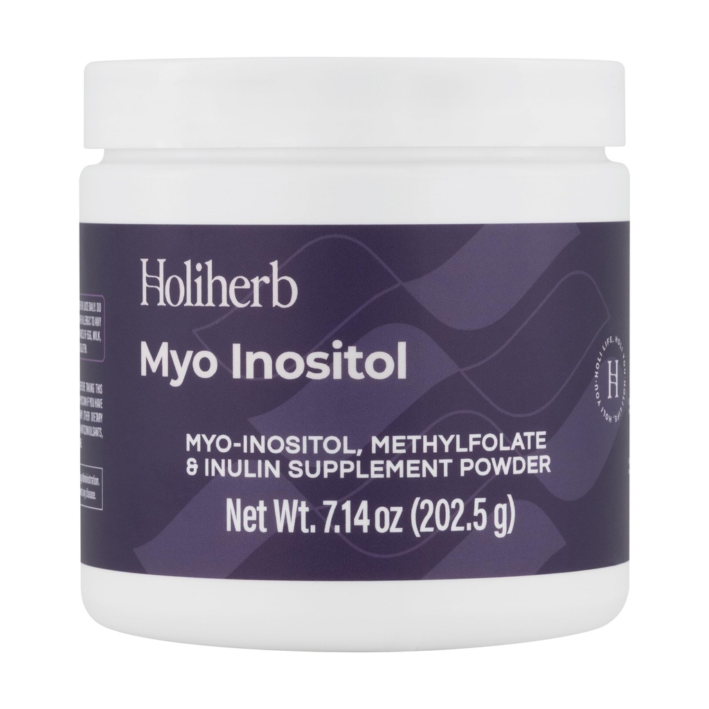 Holiherb Myo Inositol + supplément méthylfolié pour les femmes. Suppléments de fertilité pour l'équilibre hormonal et le soutien de la santé ovarienne.