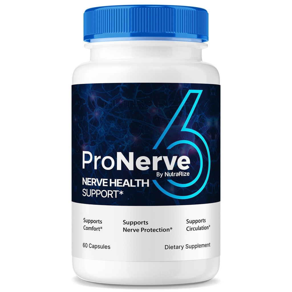 NutraRize ProNerve6 Neuropathie, ProNerve 6 Nerve Support Supplement, Pro Nerve 6 Kapseln, ProNerve6 Pastillas Bewertungen (60 Kapseln)
