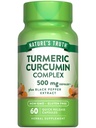 Nature's Truth Kurkuma Curcumin mit schwarzem Pfeffer Extrakt | 60 Kapseln | Non-GMO und Gluten kostenlose Complex Supplement