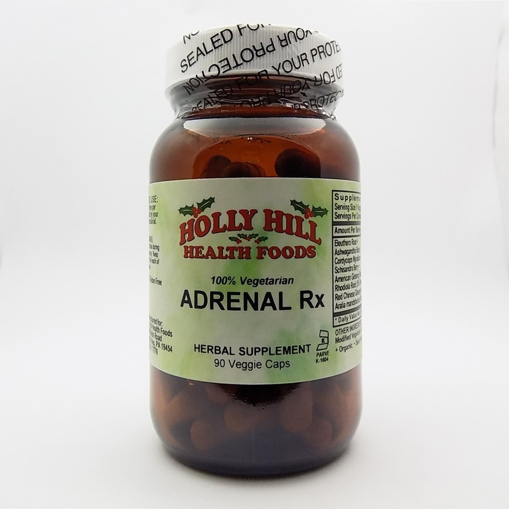 Holly Hill Health Foods, 100% végétarien Adrénal Rx, 90 capsules végétariennes