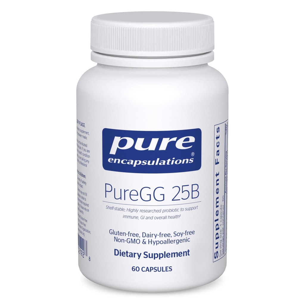 Pure Encapsulations PureGG 25B | Fördert GI und Immungesundheit über alle Altersstufen | 60 Kapseln