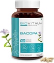 Biovitalia Natural Bacopa Ergänzung Kapseln unterstützt Gehirn Funktion 1000mg - 60 Kapseln