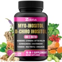 Zolotus Myo-Inositol et D-Chiro Inositol Rapport idéal Supplément Inositol avec Melon amère, Thistle de lait, Curcuma, Gymnema, Chasteberry, Ceylan Cinnamon, Ashwagandha, Berberine - 90 Capsules