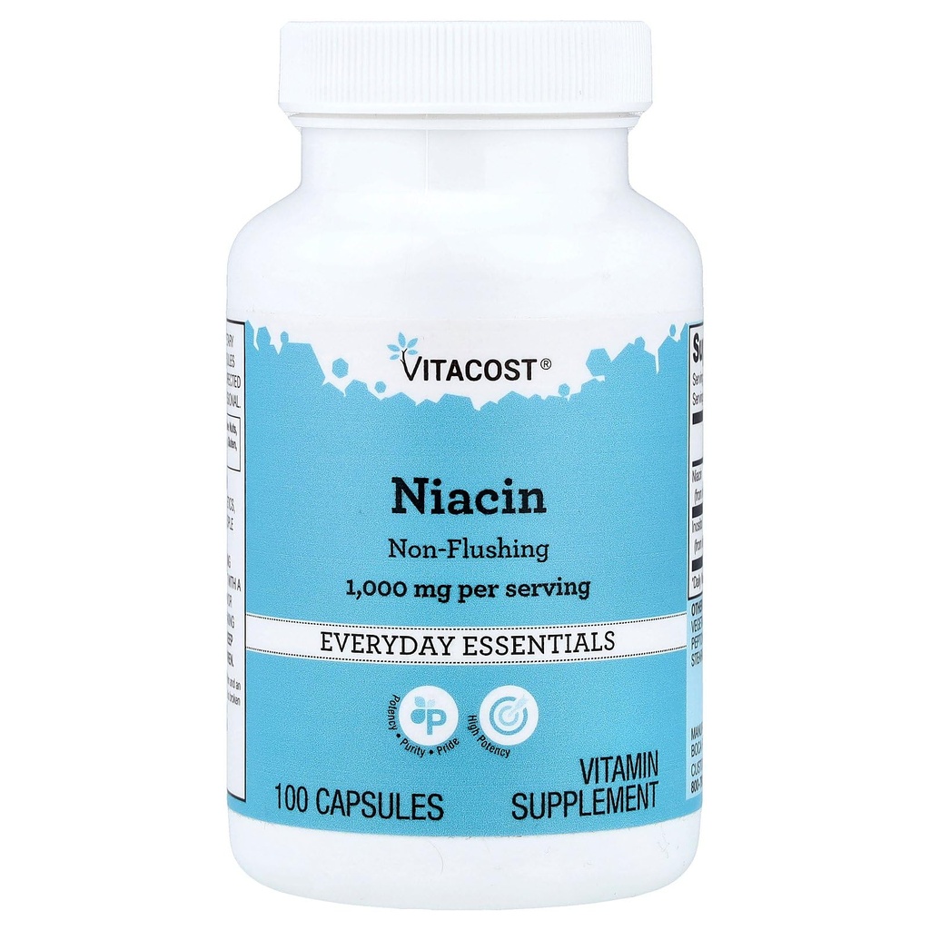 Vitacost Niacin Non - Flushing - 1000 mg pro Servieren - 100 Kapseln