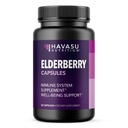 Sambucus Black Elderberry Kapseln - Immununterstützung Ergänzung für Erwachsene - 400mg Extrakt pro Servierung für Gesamt-Wellness - Vegetarisch-Friendly, Non-GMO, Unflavored - 60 Count, 2 Month Versorgung