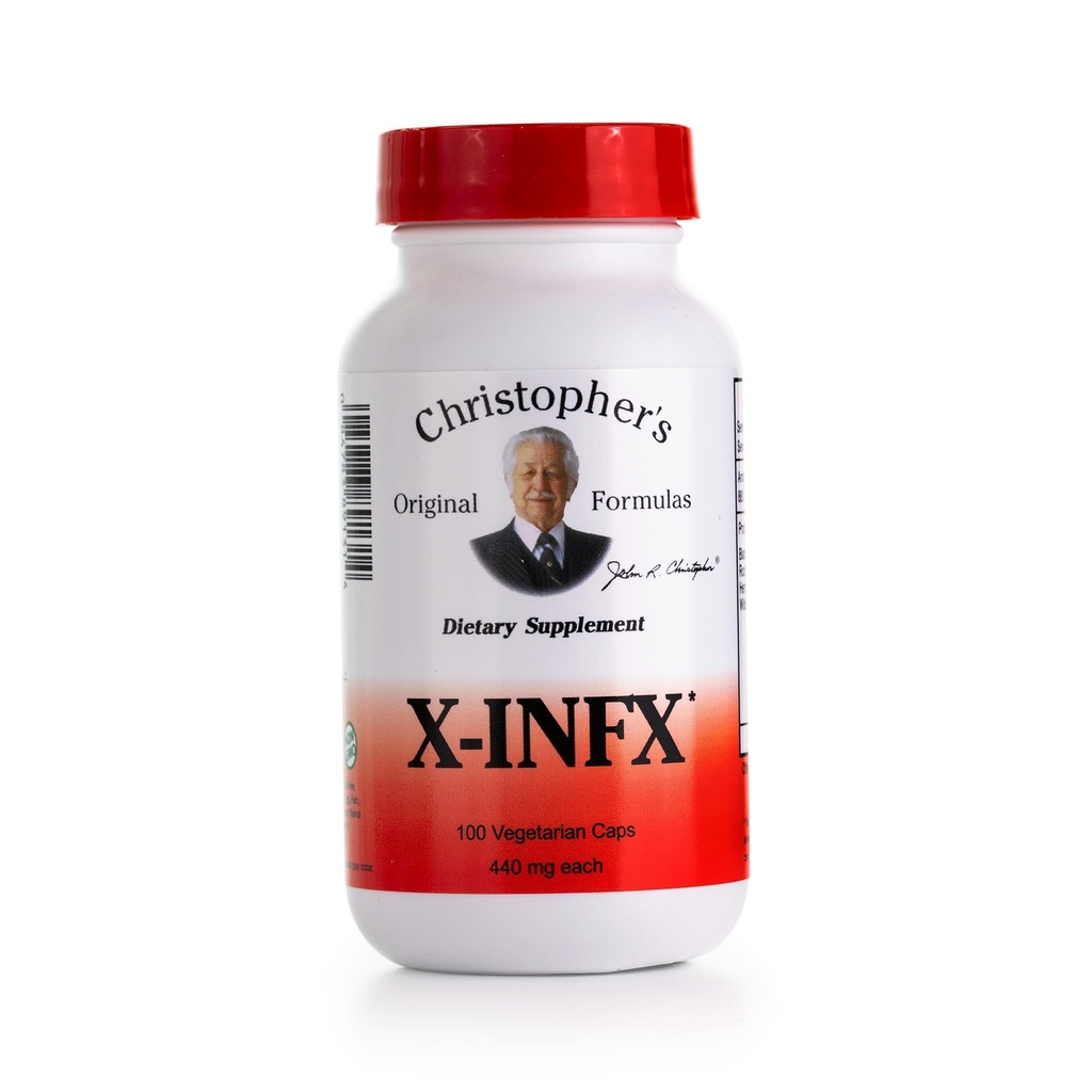 Formules originales de Christopher Formule X-INFX, Soutien aux immunes naturelles, 100 capsules