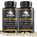 Fast Acting, Organic Acacia Senegal Fiber Capsules 600pk. Natürliche lösliche Faser Ergänzung Pille. Vegan Prebiotic Capsules.