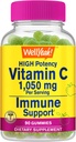 WellJa Vitamin C 1050 mg Gummi - Natürliche Quellen Flavors - Immununterstützung Nahrungsergänzungsmittel, Antioxidans Unterstützung - Extra Strength Vegetarian Gummy, Non-GMO, Glutenfrei - 30 Portionen