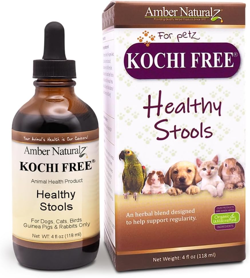 Amber NaturalZ Kochi supplément à base de plantes gratuit pour les chiens, les chats, les oiseaux, les lapins et les cochons de Guinée.