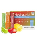 Hydralyte Faible sucre Réhydratation rapide - Paquets de poudre d'électrolyte légèrement étincelants, 8 oz Servir .