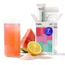 Calm Drink Mix - Entspannungshilfe mit Magnesium, Ashwagandha, L-Theanin, & Vitamin D - Unterstützt Cortisol Regulation und Stimmung für Männer & Frauen - Watermelon Lemonade Flavor 7 Sticks