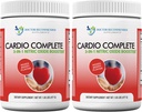 Cardio Complete - Heart Health Support Powder Supplement - 3-in-1 Nitric Oxid Booster mit 5.000 L-Arginin, 1.000mg L-Citrulline und Hawthorn Berry, 2 Pack