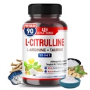 L-Citrulline Ergänzung Kapseln angereichert mit L-Arginin, Taurine, Kreatin, Tongkat Ali, Fadogia Agrestis | Ultra Nitric Oxid Booster für Muskel Endurance, Stamina & Recovery | 180 Kapseln
