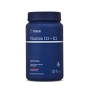 Trace Minerals | Vitamin D3 + K2 Gummie 5,000 5.000 IU D3 + 50 mcg K2 | Vegan, Zuckerfrei, Glutenfrei, Natürliche Erdbeeren Geschmack | 60 Servierungen