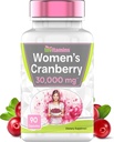 Cranberry Pillen für Frauen: 30.000 mg - 90 Kapseln | Urinary Tract Gesundheit & Support* | Cranberry Konzentrat Extrakt Vitamin Supplement für Frauen | Non-GMO | Made in USA!