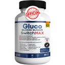 Gluco Blood Sugar Switch Max Toute la formule naturelle pour maintenir des niveaux sains, la force maximale quotidienne des examens sanguins (1 boîte - 60 capsules)